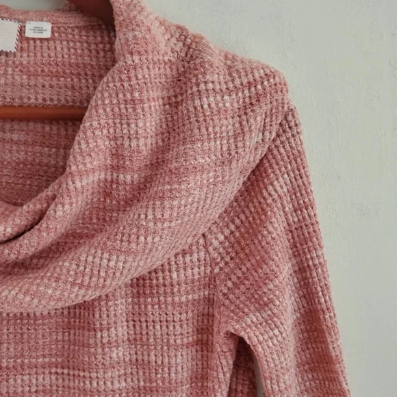 Anthropologie Postmark Maurisa Cowl Waffle Top Small - Picture 4 of 8
